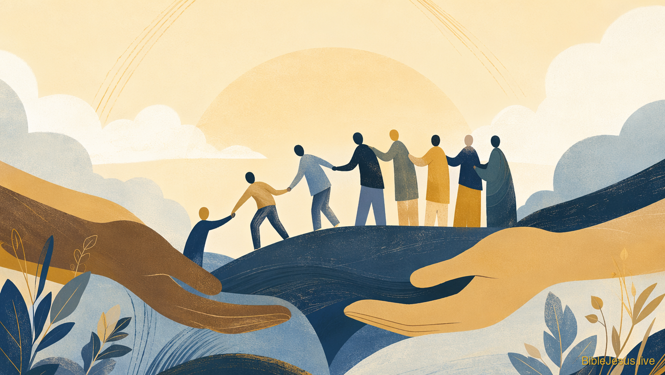 Can you speak deeply about the Bible message of love and support of family and friends that help us through? Difficult…